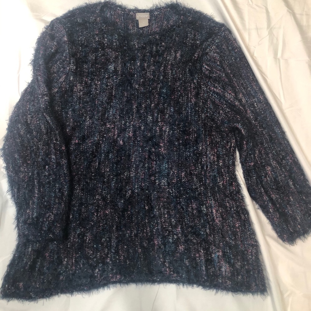 Chico’s fuzzy knit sweater